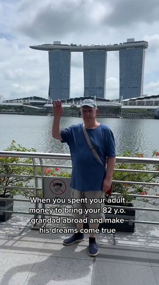 russian grandfather singapore trip