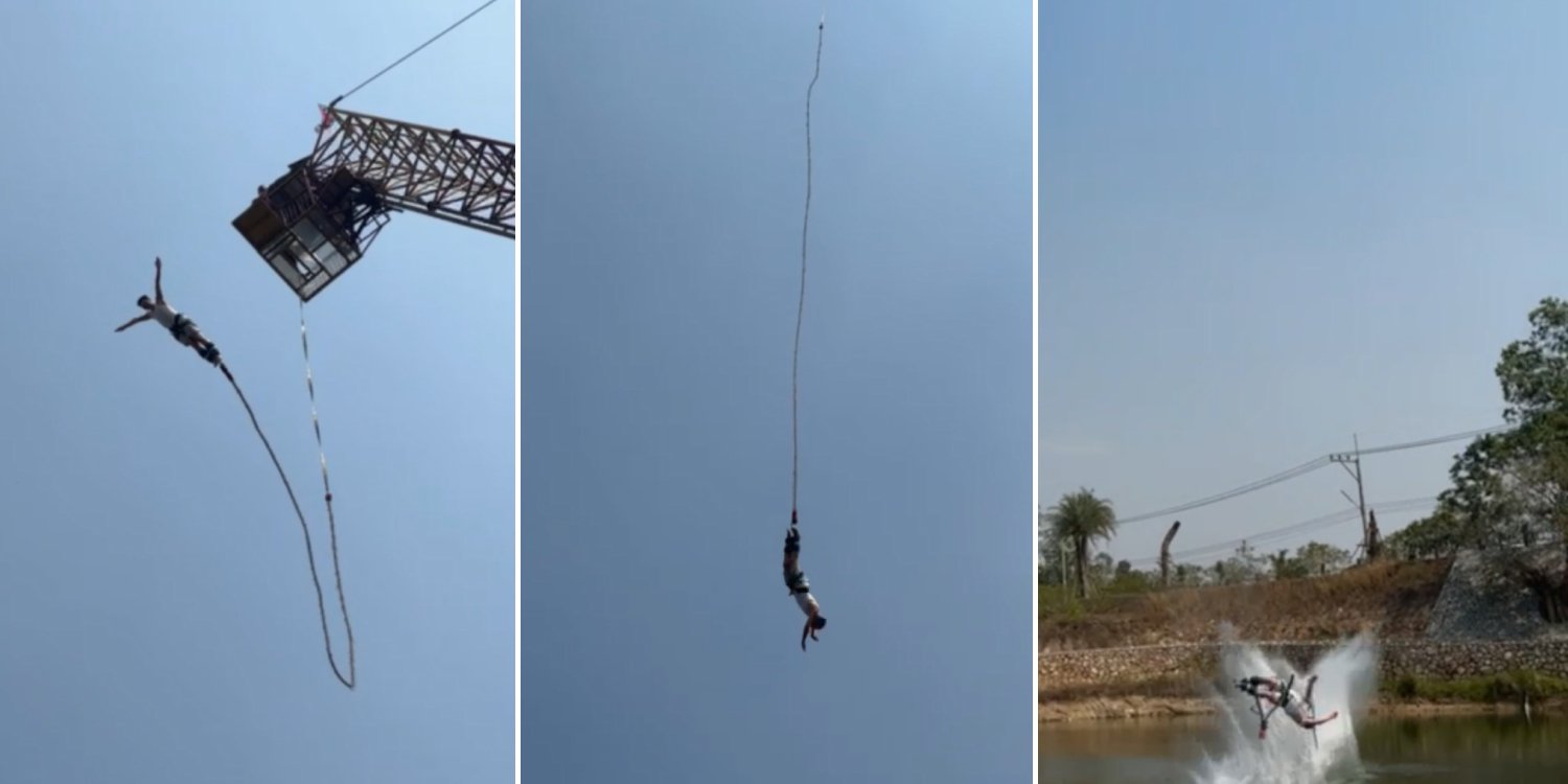 Tourist Suffers Multiple Injuries After Bungee Cord Snaps In Thailand, Park Compensates S$340