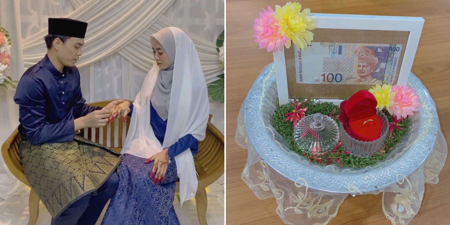 M’sia Couple Has Wedding For Under S$300, Bride Wears Old Clothes & Groom’s Family Cooks
