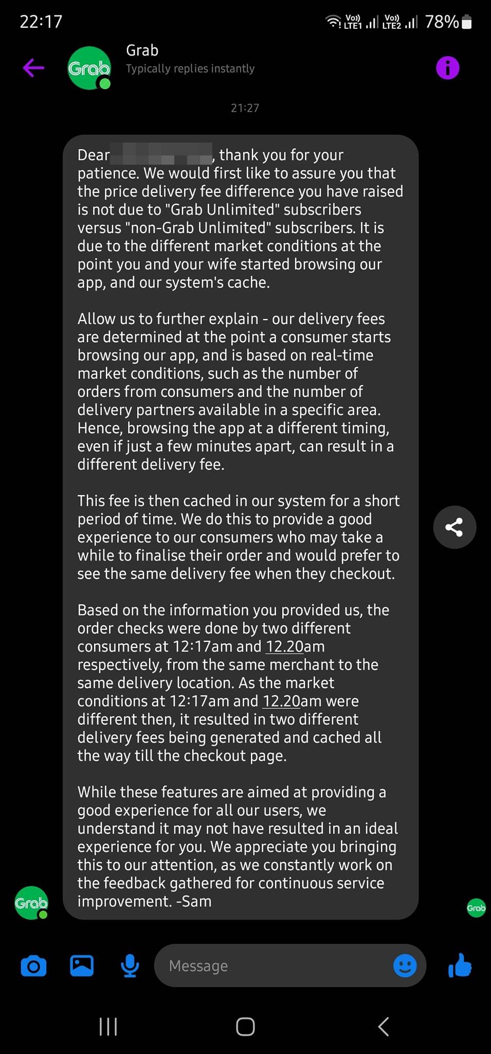 grabunlimited delivery fees