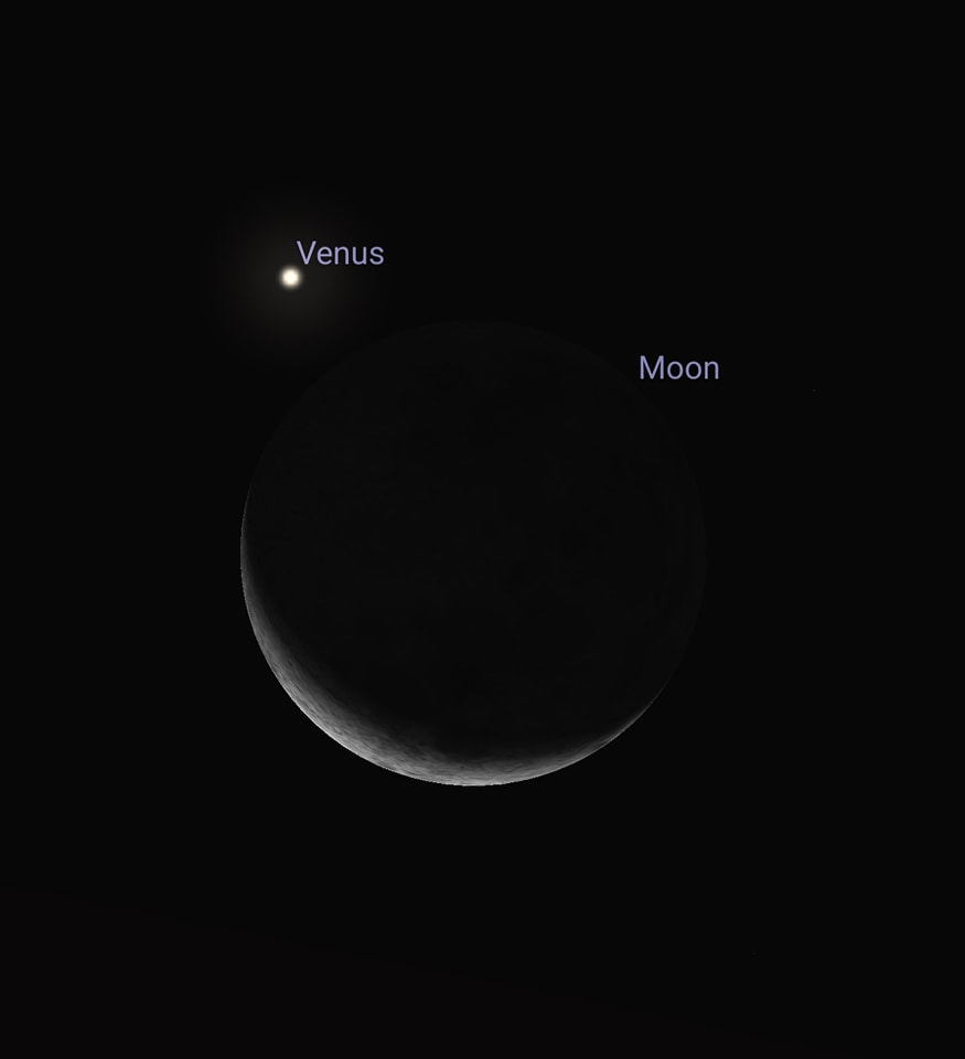Moon & Venus Conjunction Seen In Night Sky On 24 Mar, S'poreans