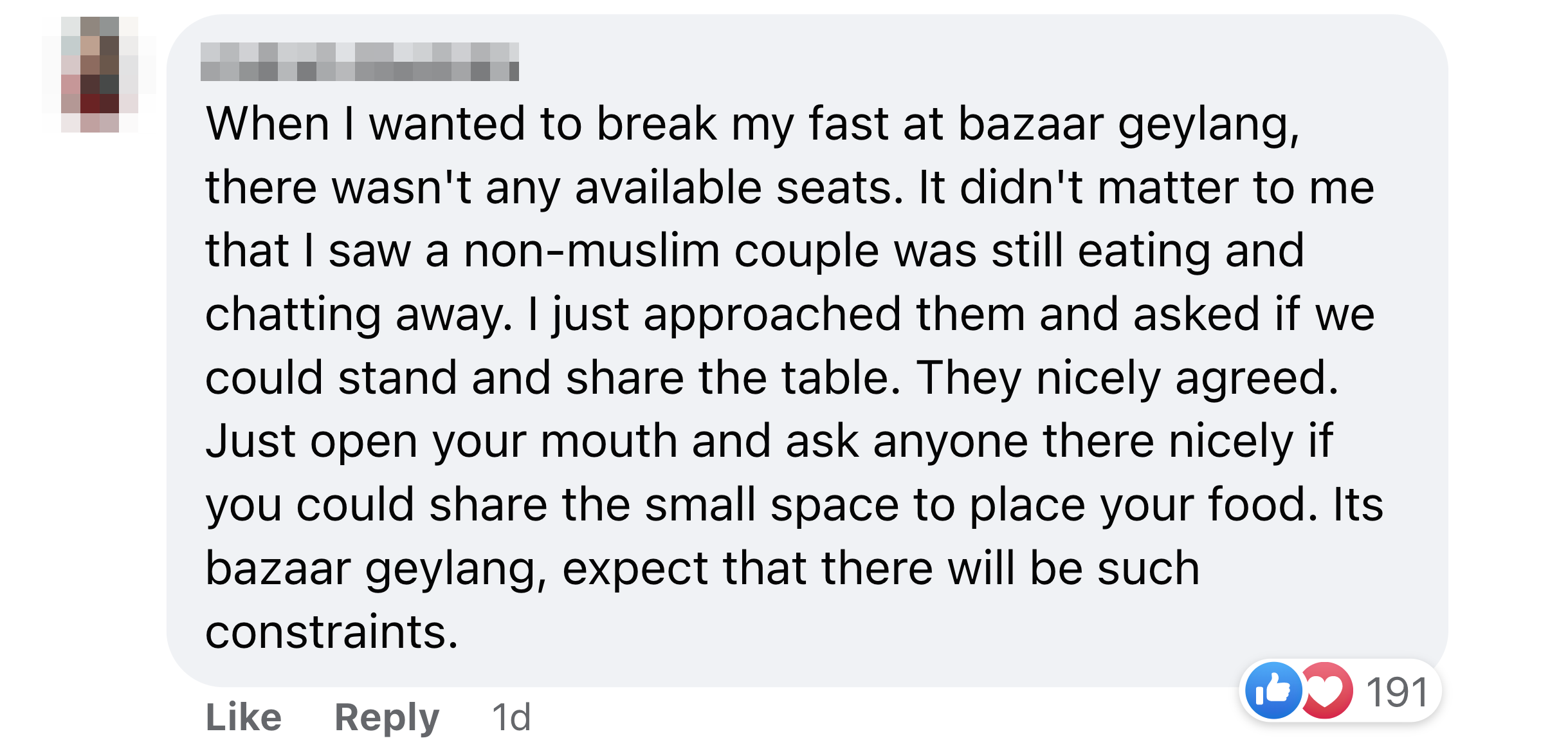 ramandan bazaar tables