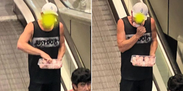 Man Spotted Eating Raw Chicken Drumsticks In Australia Mall, Leaves Internet Disgusted