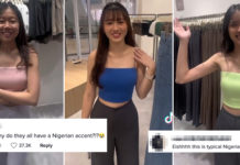 S’pore Store Staff Film TikTok Trend, Viewers Ask Why They Have Nigerian Accents