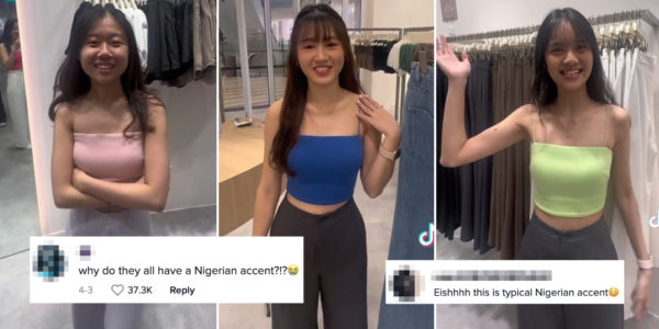 S’pore Store Staff Film TikTok Trend, Viewers Ask Why They Have Nigerian Accents