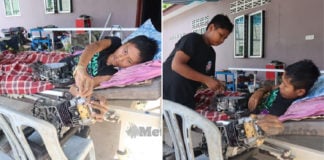 Paralysed M’sia Man Fixes Motorcycles From Bed, Being A Mechanic Is His True Passion