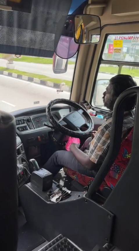 bus driver dozes off