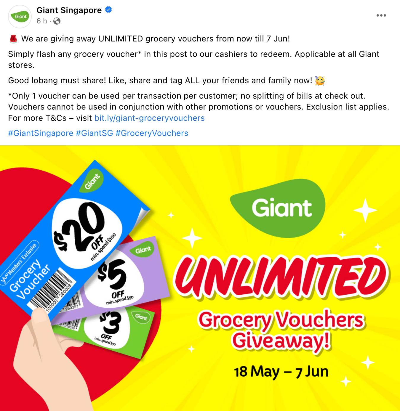 giant unlimited vouchers