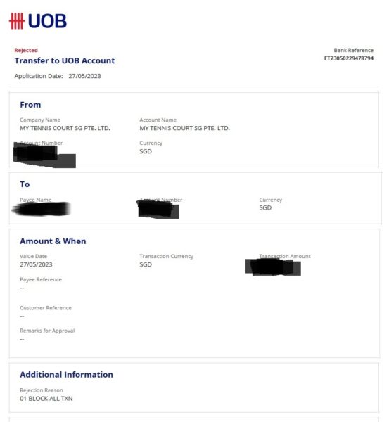 S'pore Man's UOB Account Gets Frozen Without Notice, He Only Finds Out ...