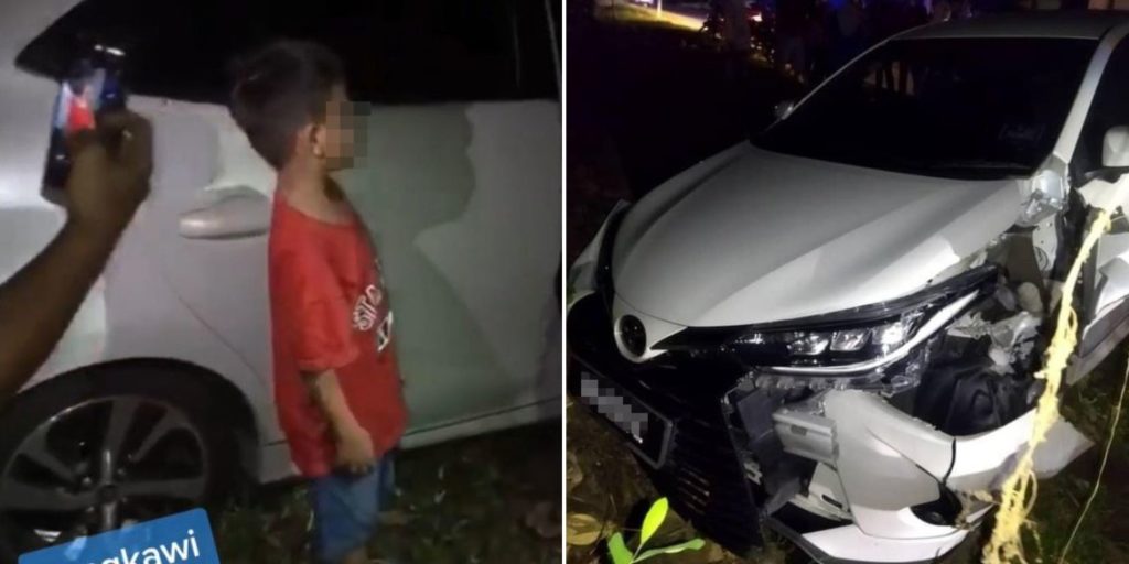 6YearOld Boy In Langkawi Drives To Toy Store With Younger Brother