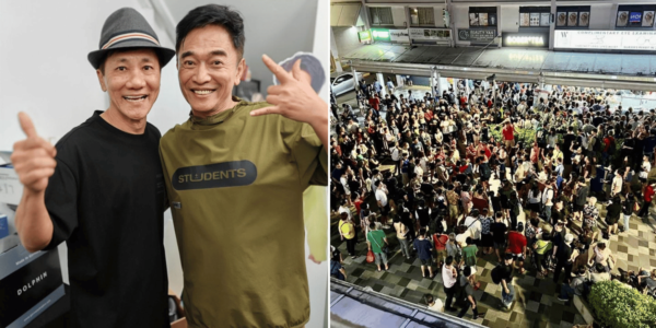 Taiwanese Host Jacky Wu Draws Massive Crowds At Bedok, Hosts Livestream Auction With Wang Lei