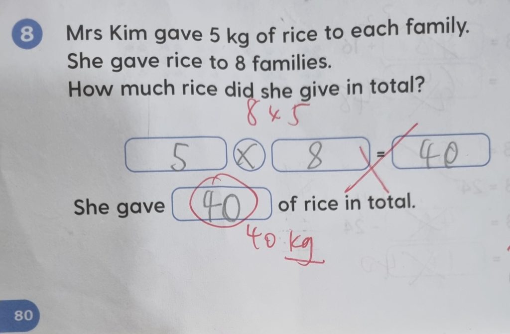 P3 Student Gets Math Question Marked Wrong Due To 'Incorrect Order ...