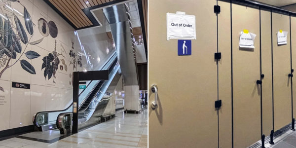 5 Out Of 7 Cubicles In Napier MRT Women's Toilet Allegedly Not Working, Repair Works Planned