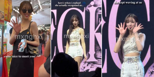 S'pore Girl Meets Itzy’s Yuna At Gardens By The Bay, K-pop Star Recognises Her During Concert