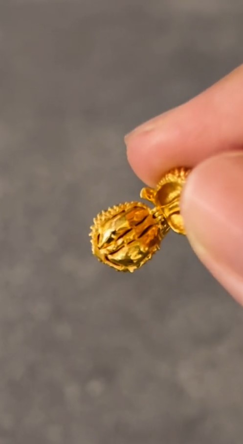 gold durian charms