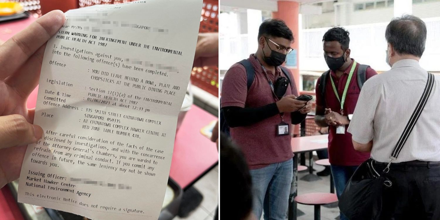 Elderly Man Issued Warning For Not Returning Tray At Chinatown Complex, Says Unaware Of Rack's Location