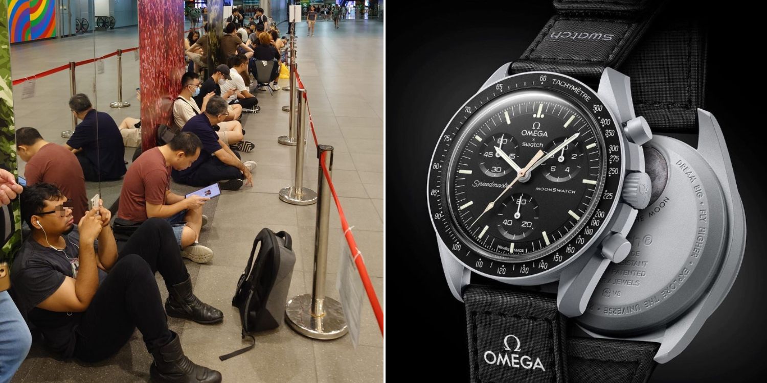 Long Queue Forms At MBS For Latest Swatch-Omega Collab, All 50 Pieces Sold Out