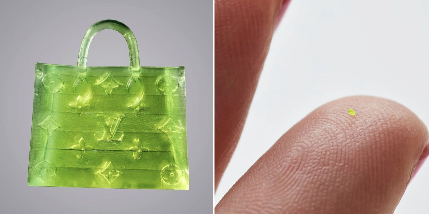 USS Feed on Instagram: @mschf's Microscopic handbag, which measures 657 x  222 x 700 micrometers, making it smaller than a grain of sea salt, was  reportedly sold in an auction for $63,750