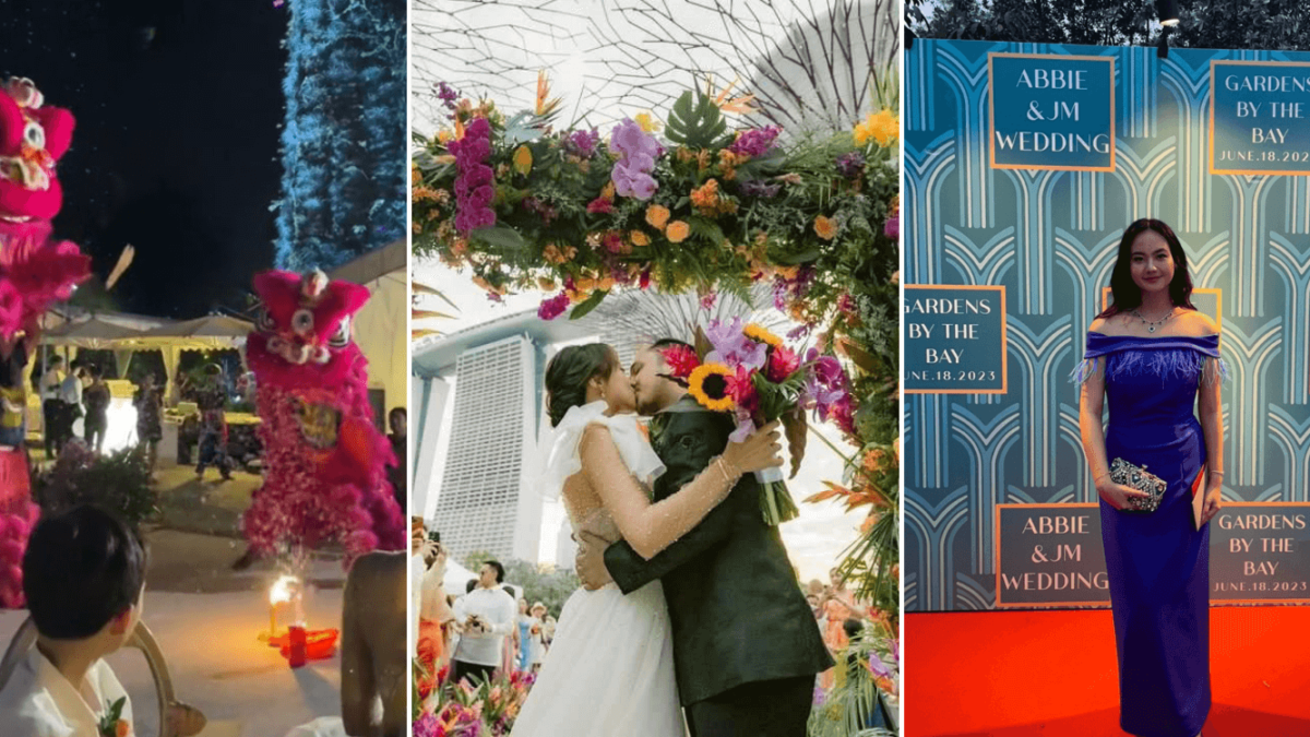 Couple Holds 'Crazy Rich Asians' Themed Wedding At Gardens By The Bay,  Includes Live Performances \u0026 Red Carpet, image size:1200x675