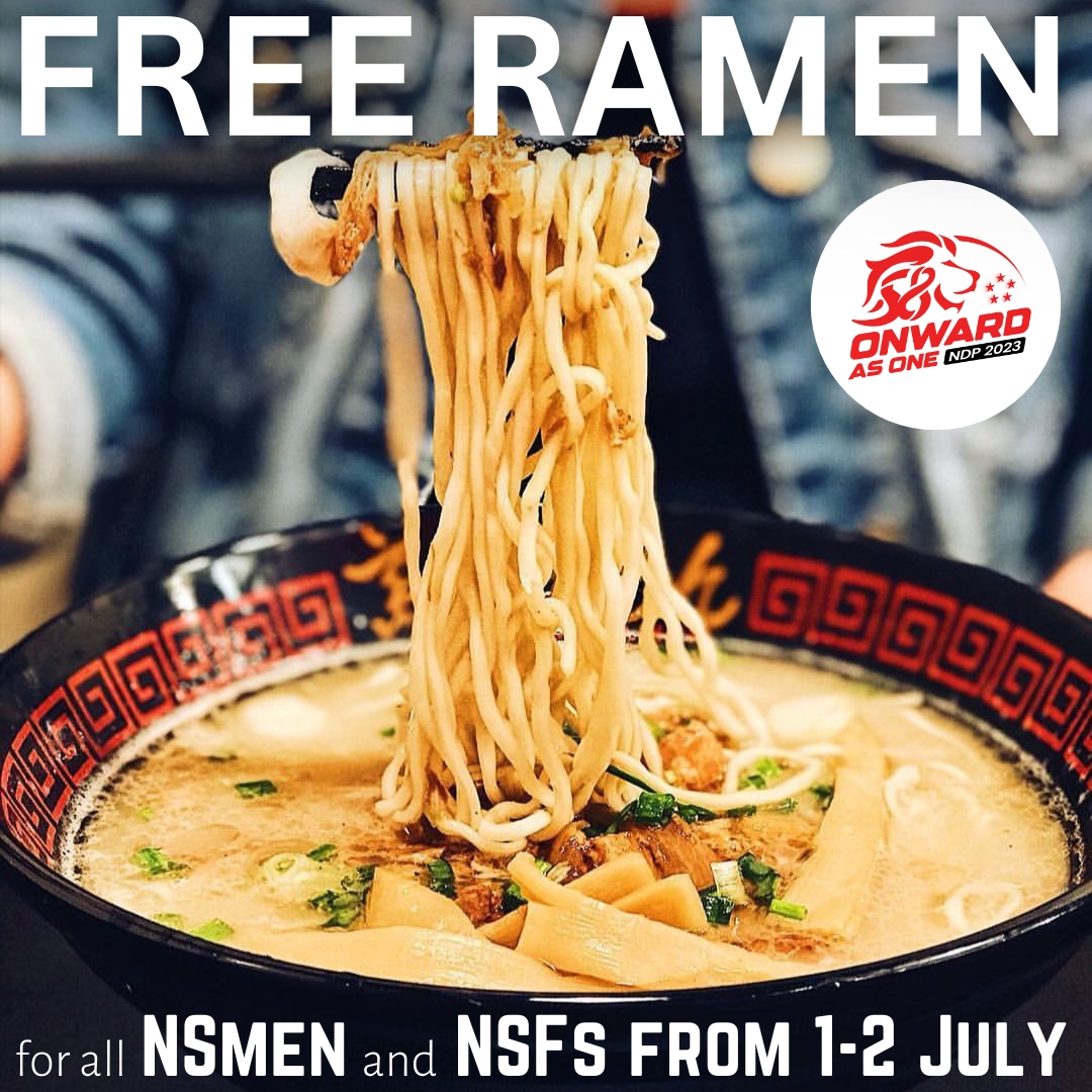 Takagi Ramen Serves Free Ramen For NSMen & NSFs At Dhoby Ghaut & Marine ...