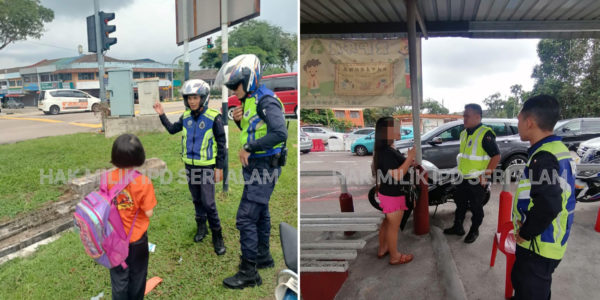 M'sia Girl Plans To Walk 1.5km To School After Missing Bus, Police Escort Her There