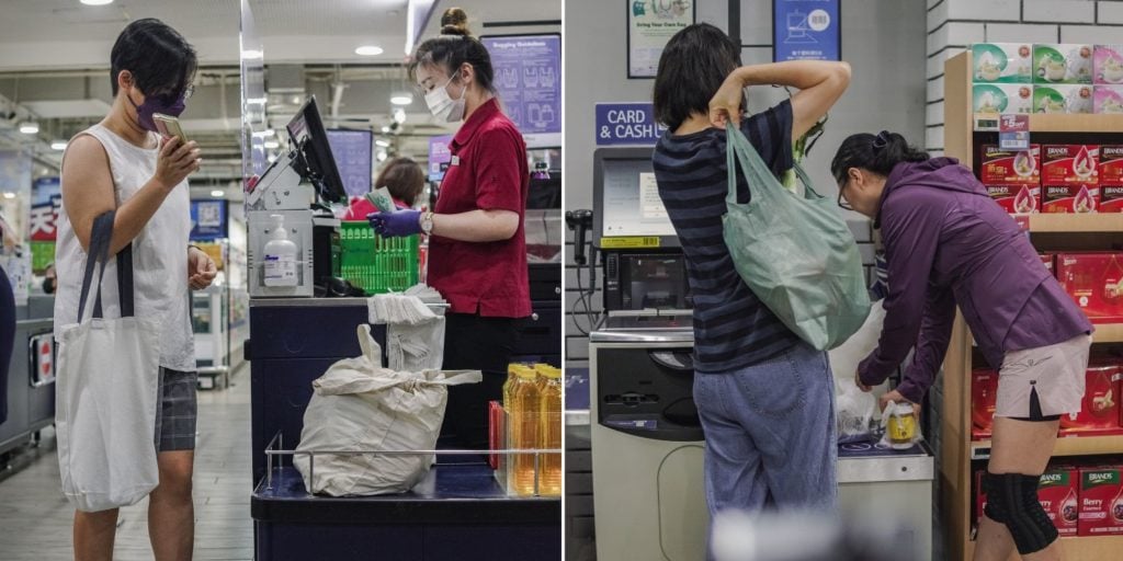 S'pore Supermarkets Begin Charging 5 Cents For Each Plastic Bag