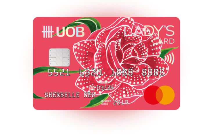 uob lady's card men