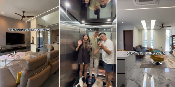 Pet Groomer Gives Tour Of S$9M Siglap Semi-D, House Has Lift & 2 Living Rooms