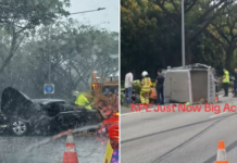 11 People Conveyed To Hospital After KPE Accident, Lorry Ferrying Workers Reportedly Toppled Over