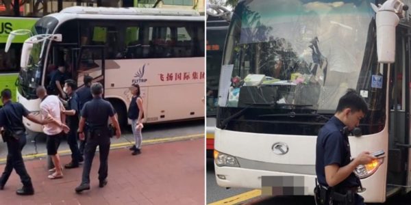 Elderly Cyclist Attacks Bus Captain In Chinatown For Allegedly Coming Too Close, Arrested By Police