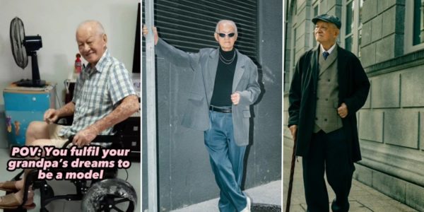 92-Year-Old S'pore Grandfather Suits Up For Photoshoot, Fulfils Dream Of Becoming Model