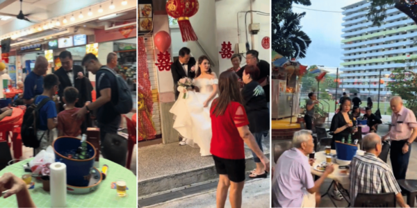 Couple Holds Wedding Banquet At Bukit Merah Kopitiam, Event Sparks Nostalgia For Traditional Ceremonies