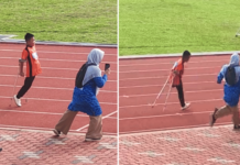 M’sian Boy With One Leg Finishes School Race, Teacher Cheers Him On By Running Beside Him