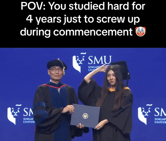 graduation cap smu student