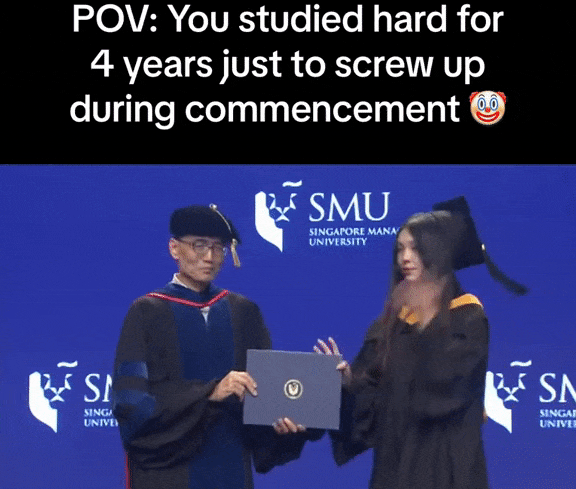 graduation cap smu student