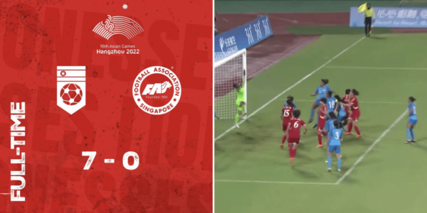 S’pore Women’s Football Team Defeated By North Korea 0-7 At Hangzhou 2023 Asian Games