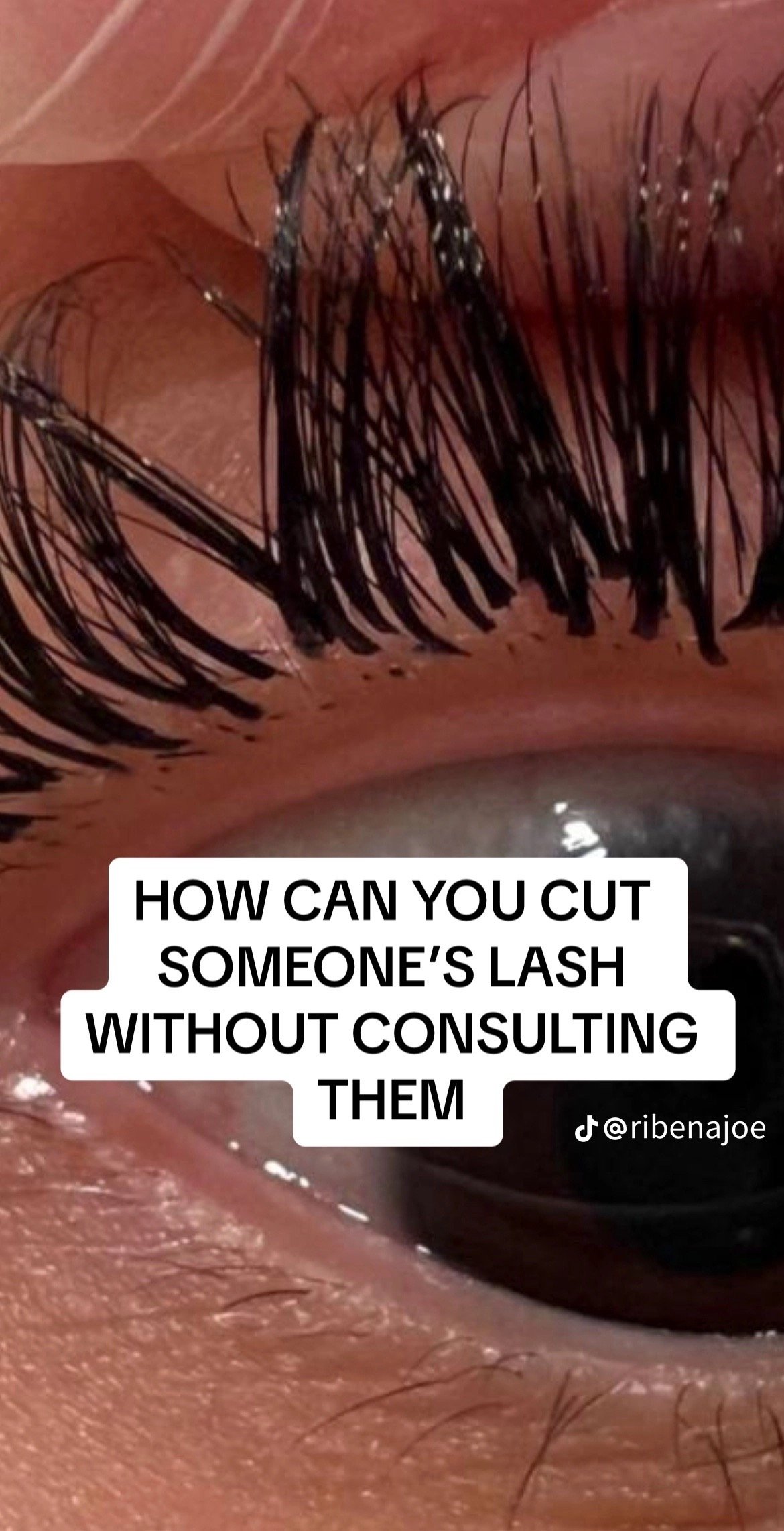 cuts eyelashes