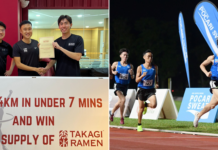 Takagi Ramen Offers 1-Year Unlimited Supply For Any S'porean Who Runs 2.4KM In Under 7 Mins