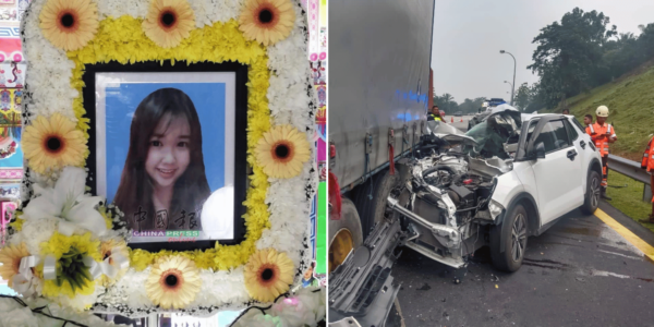 Woman Crashes Car Into Illegally Parked Lorry On M'sia Highway, Passes Away On The Spot
