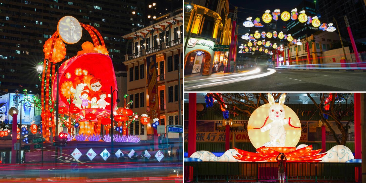 Chinatown MidAutumn LightUp Features Jade Rabbit Lanterns & 8m Centrepiece Of A Happy Family