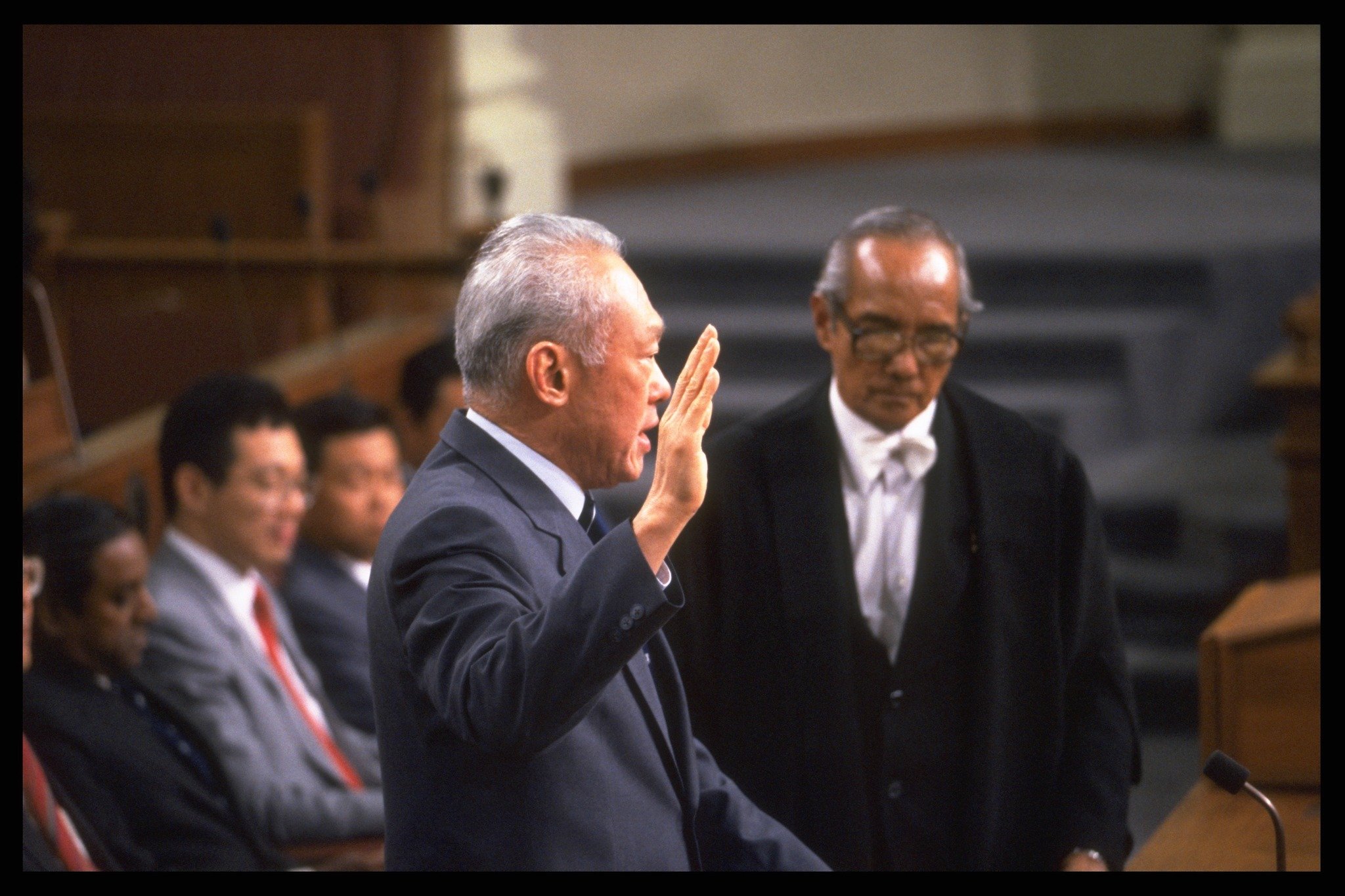 PM Lee and Lee Kuan Yew
