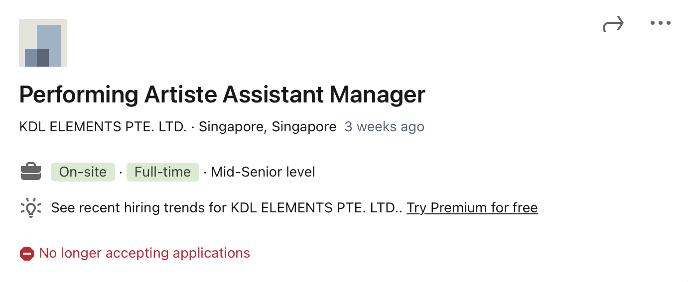 KDL Elements Job Listing