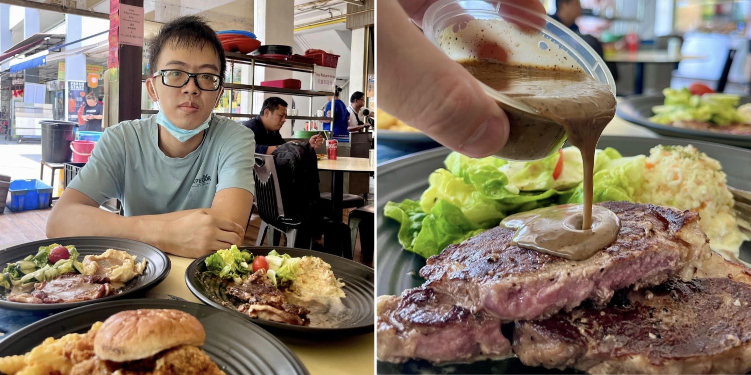Man Runs Bedok Western Stall By Himself With 5 Hours Of Sleep, Comments Rally To Support