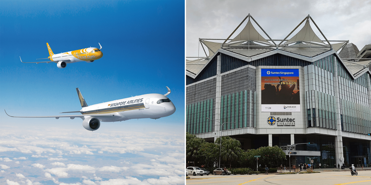 S'pore Airlines & Scoot To Offer 370,000 Discounted Plane Tickets At Suntec Travel Fair From 3 Nov