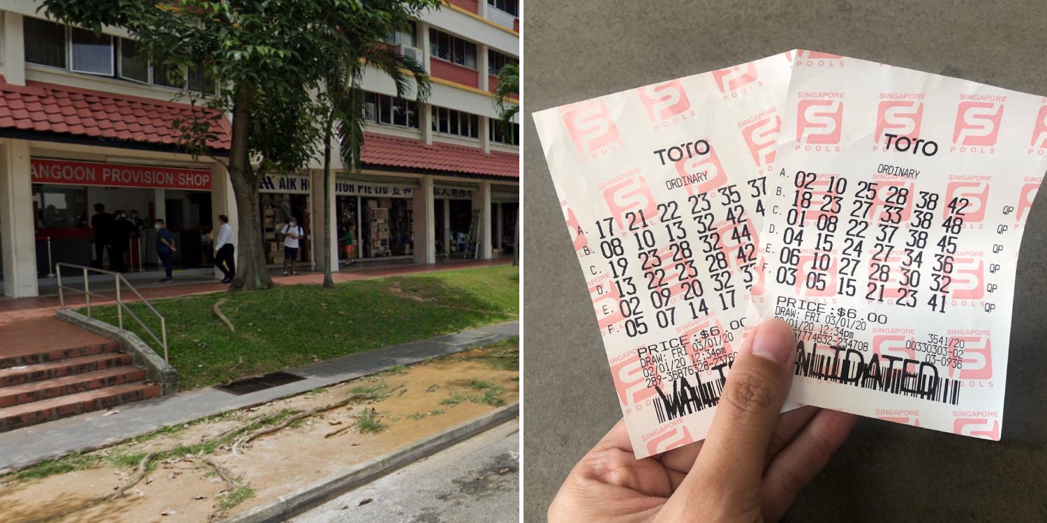 1 Punter Wins S$13M Toto Jackpot, Ticket Bought At Shop In Farrer Park