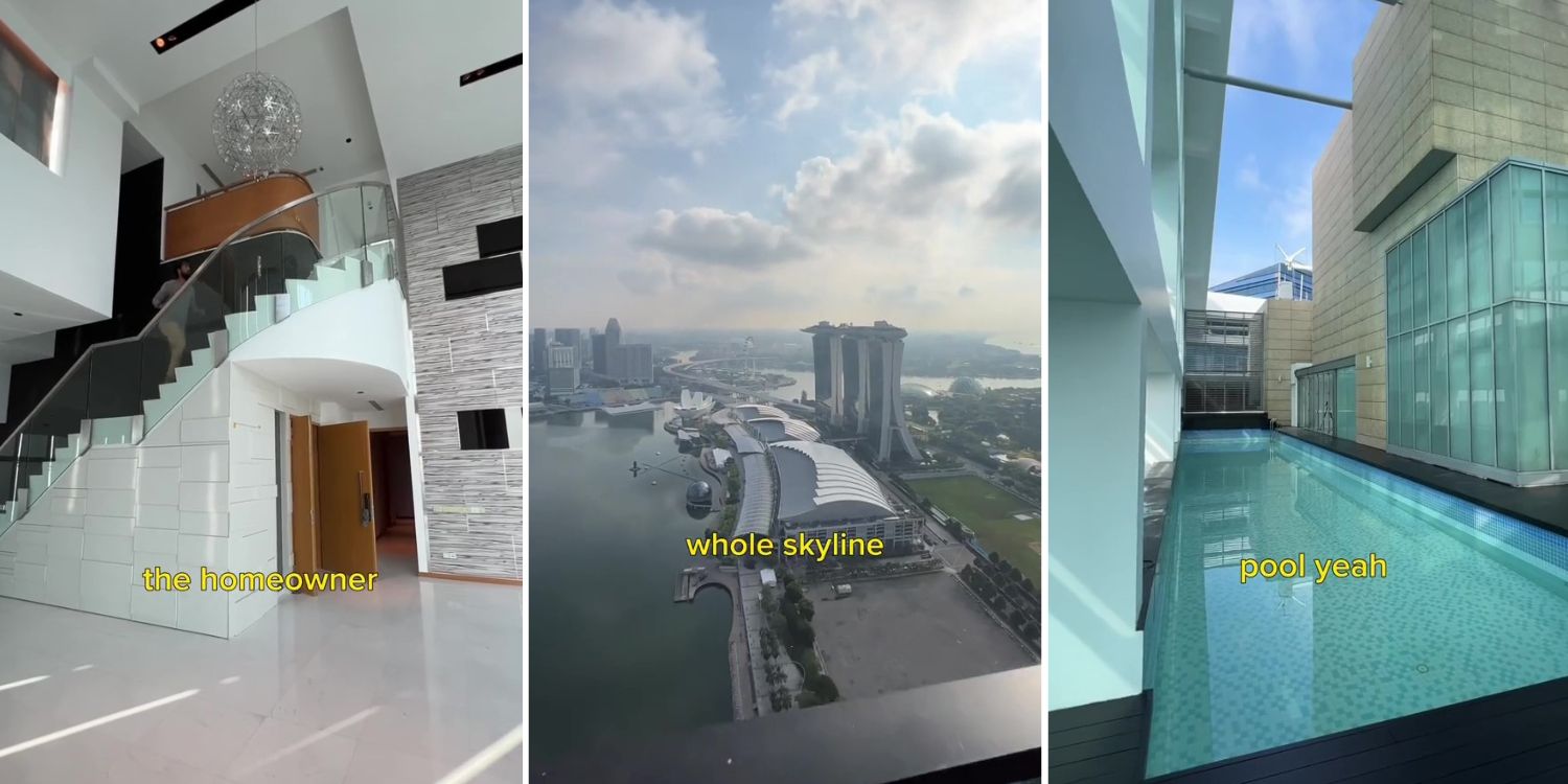 S$60M Penthouse Has Unobstructed Views Of Marina Bay & Huge Indoor Swimming Pool