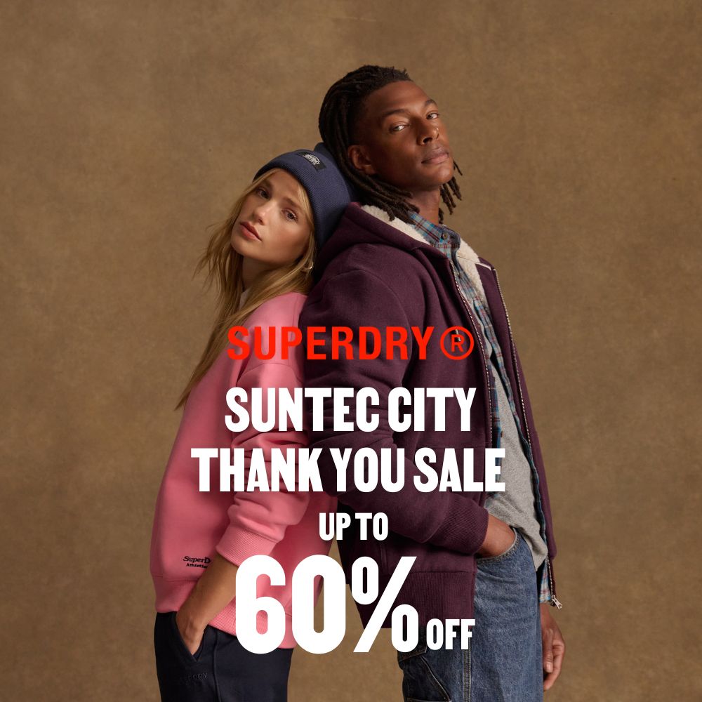 Superdry Suntec City Closing After 22 Oct, Has Up To 60% Off Clothing Sale