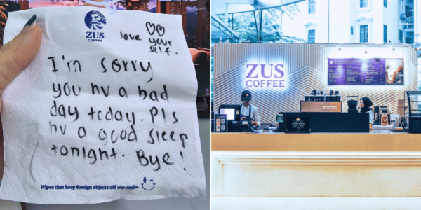 Woman Having A Bad Day Gets Uplifting Note From Barista Alongside ZUS Coffee Order