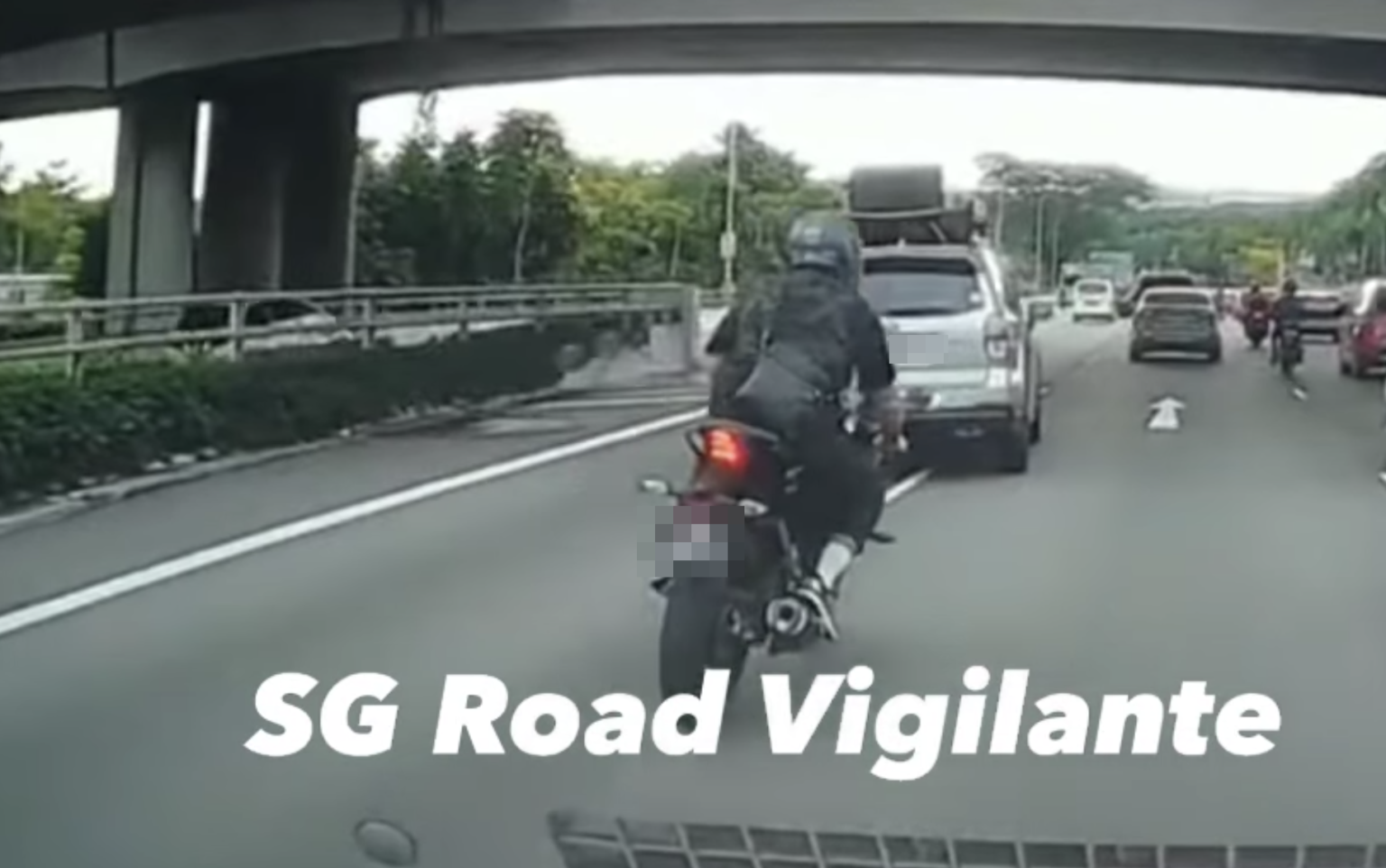 Motorcycle Weaves Between Lanes To Overtake On TPE, Seemingly Crashes ...