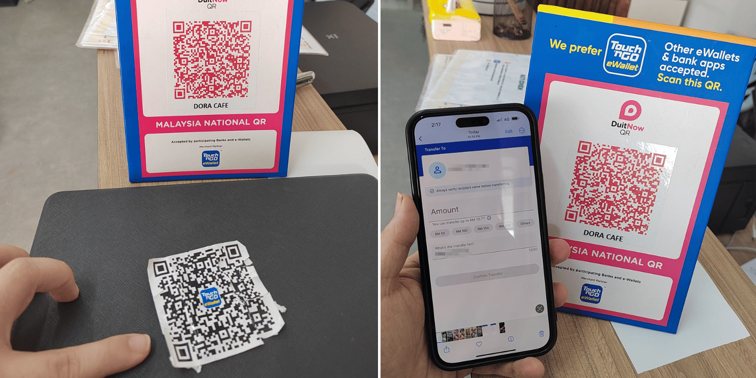 Scammer Replaces M'sia Restaurant's Payment QR Code With His Own, Allegedly Tricks Several Customers